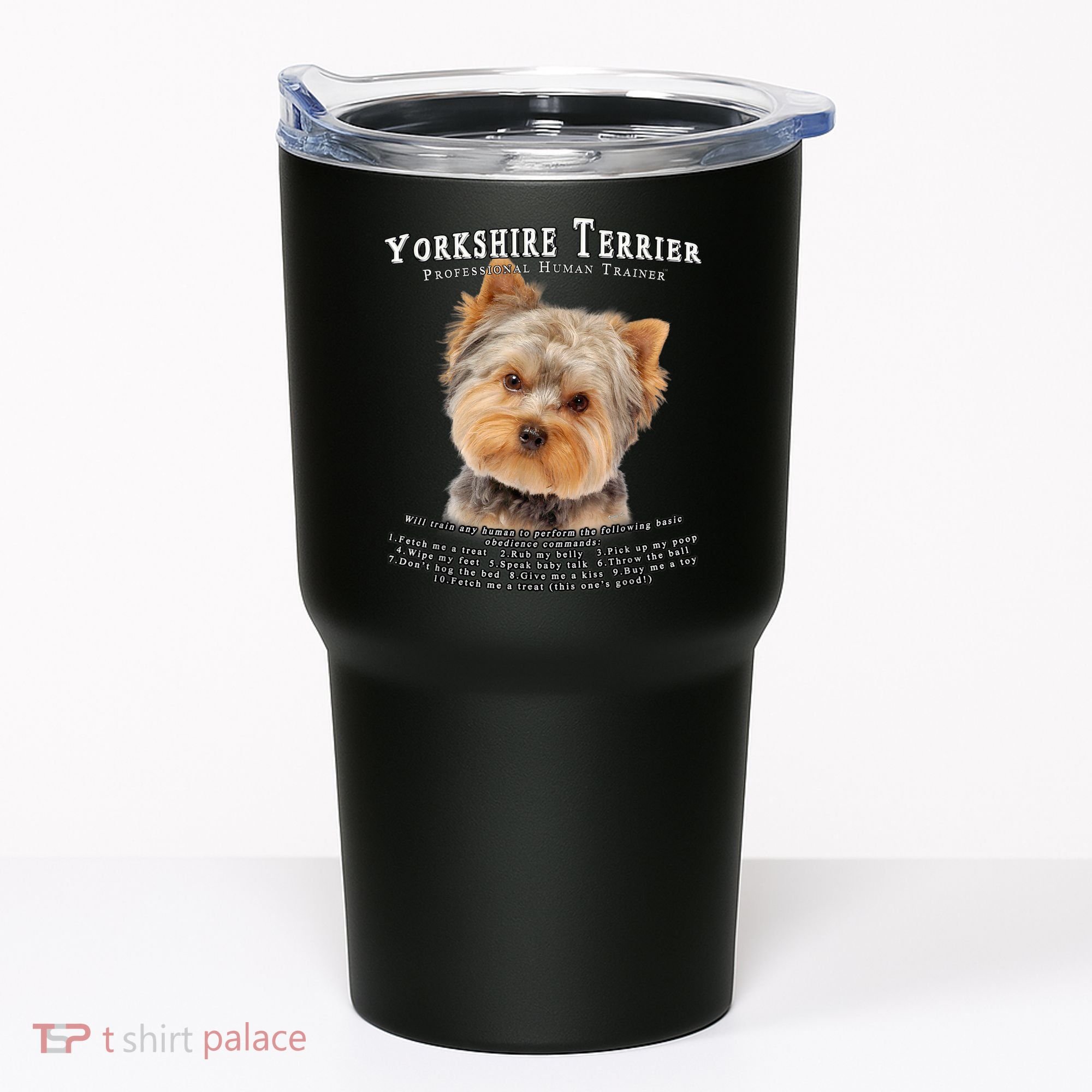 Yorkshire Terrier Yorkie Owner Lover Human Trainer Tumbler