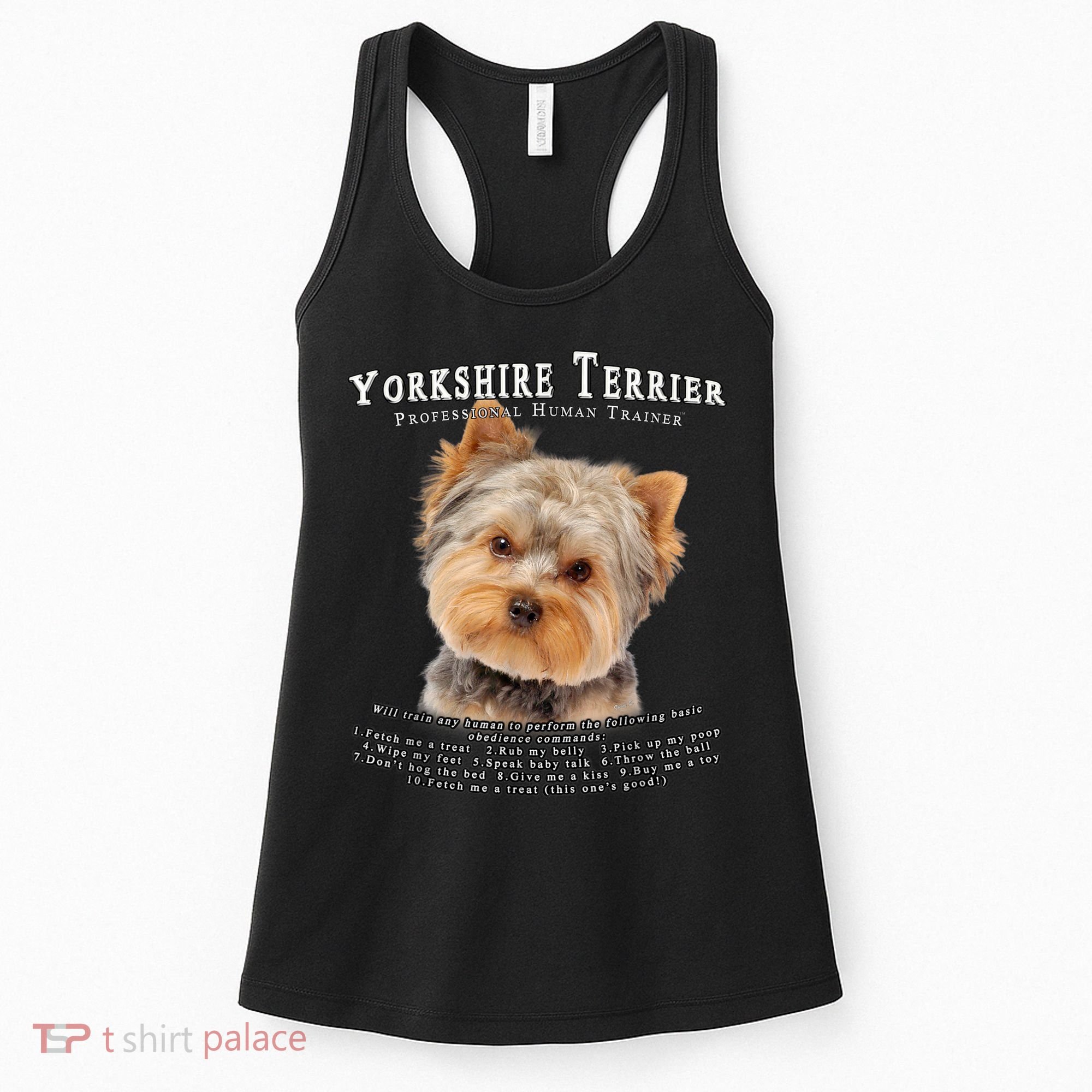 Yorkshire Terrier Yorkie Owner Lover Human Trainer Women's Tank Top
