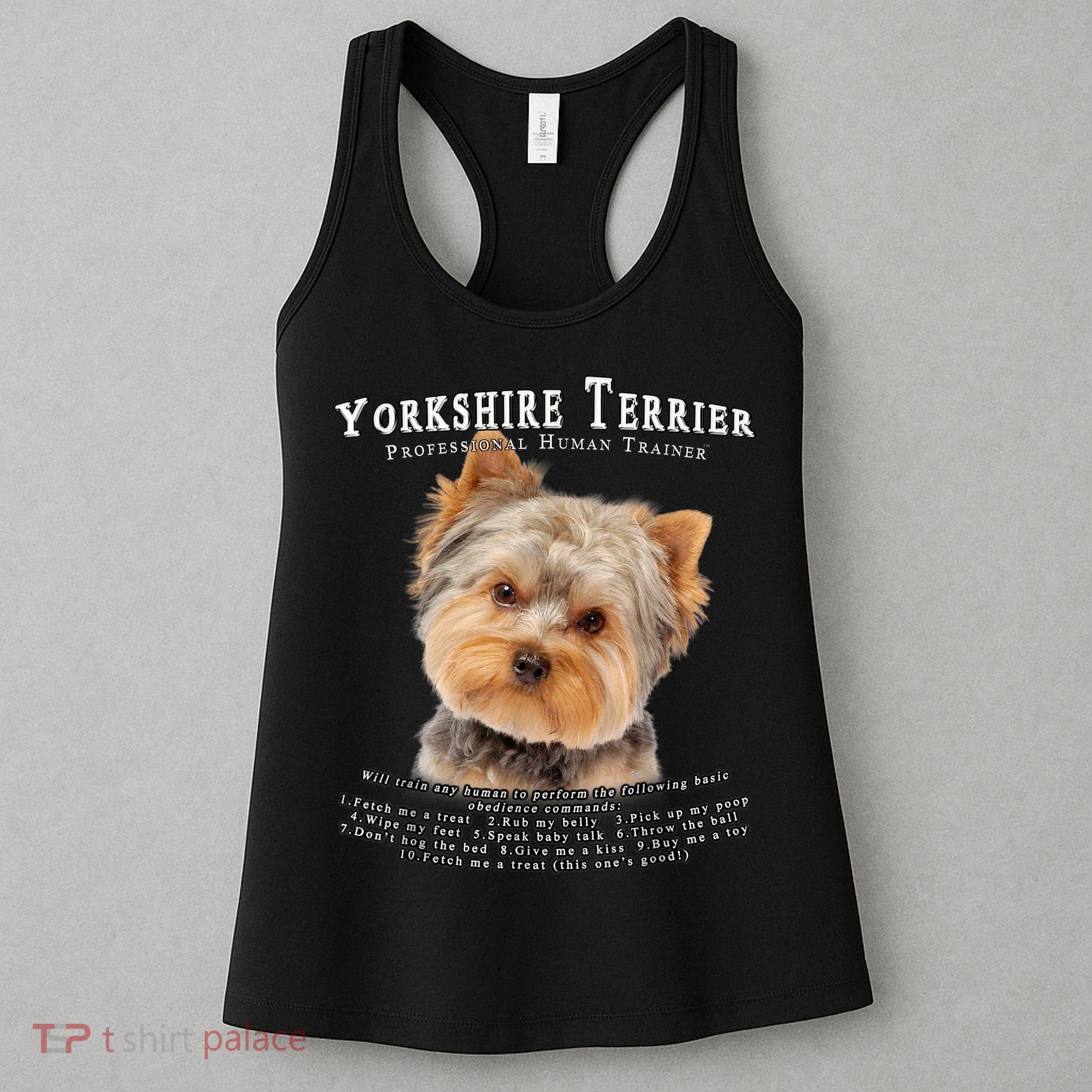 Yorkshire Terrier Yorkie Owner Lover Human Trainer Women's Tank Top