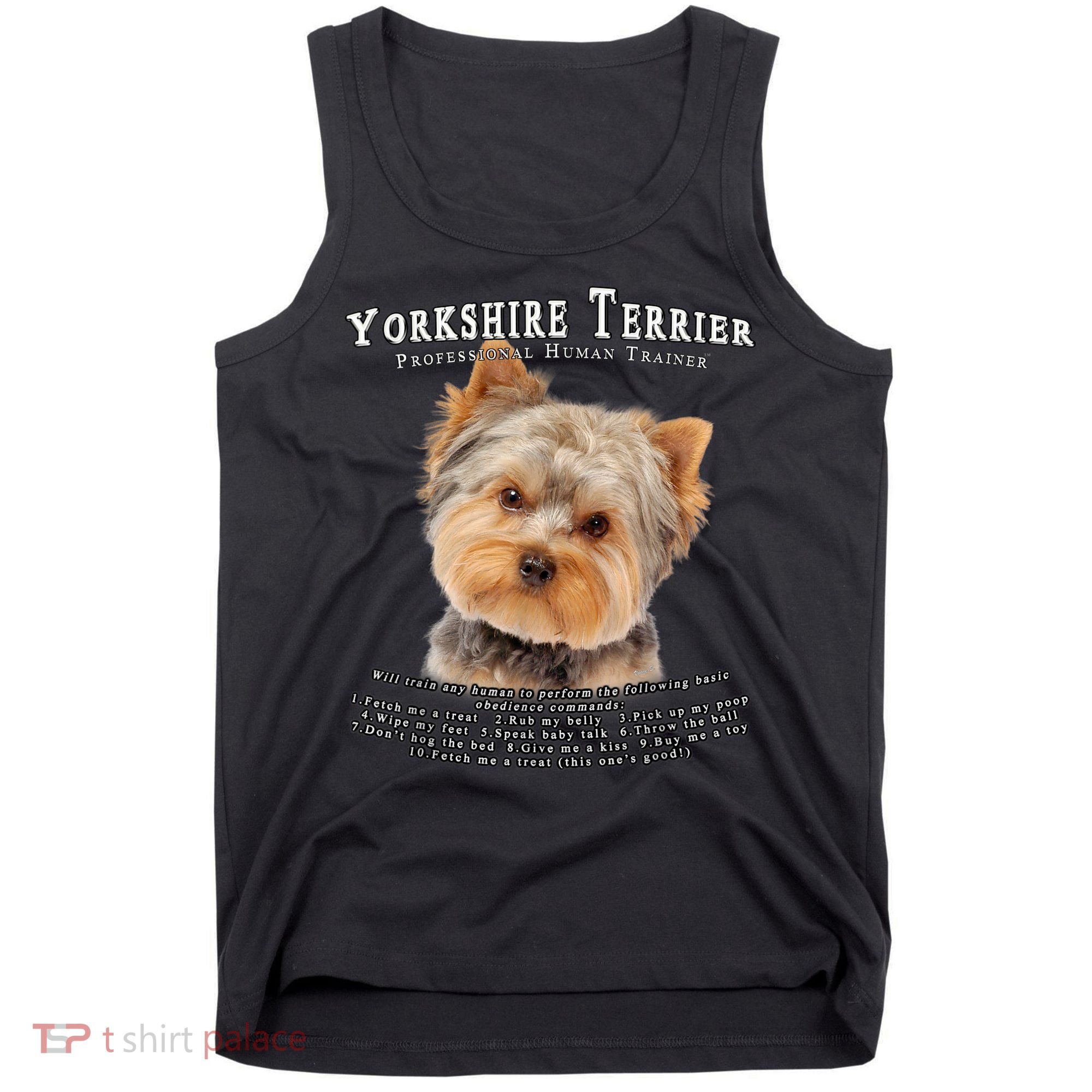 Yorkshire Terrier Yorkie Owner Lover Human Trainer Tank Top