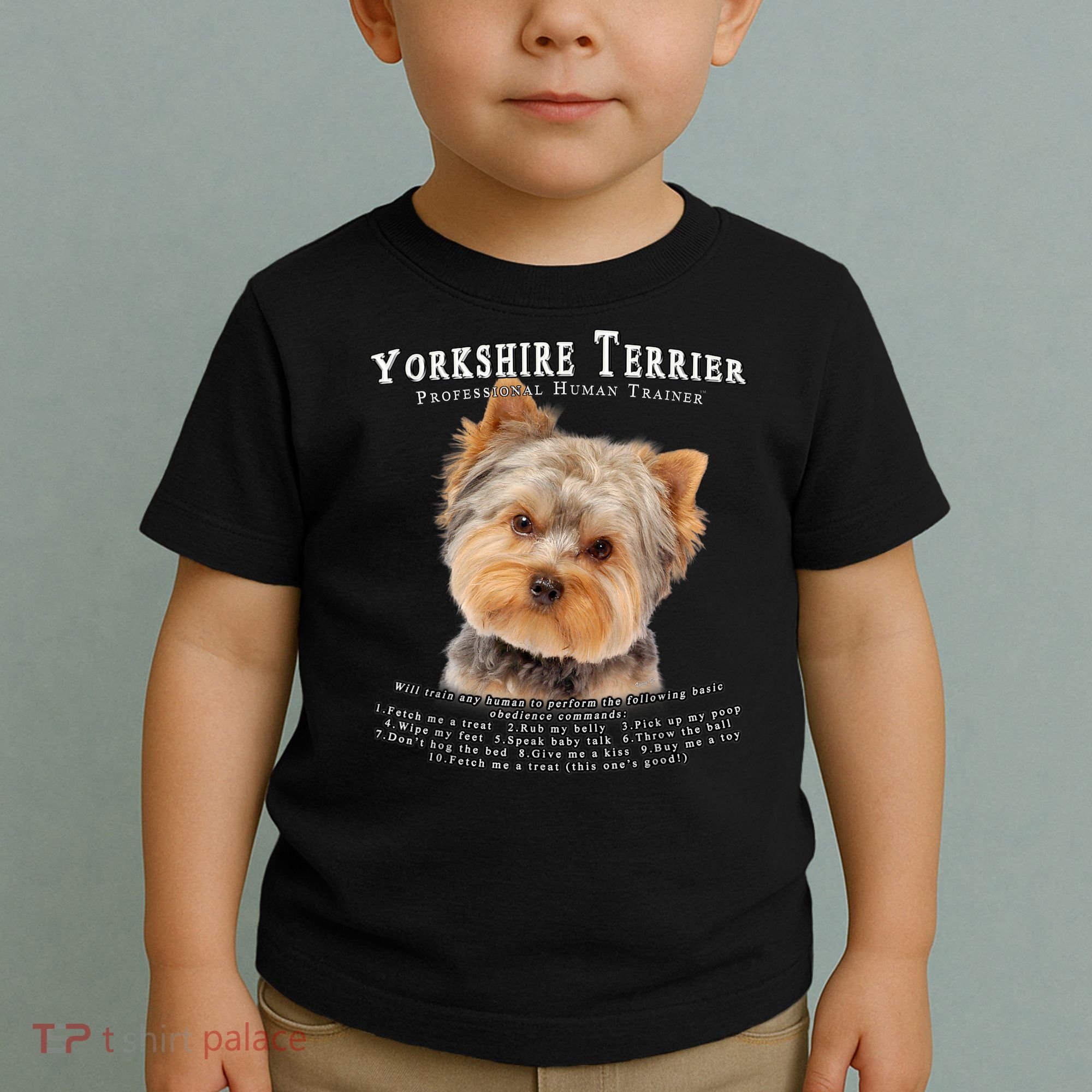 Yorkshire Terrier Yorkie Owner Lover Human Trainer Toddler T-Shirt