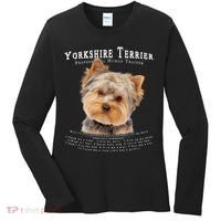 Yorkshire Terrier Yorkie Owner Lover Human Trainer Women's Long Sleeve Shirt thumb 0