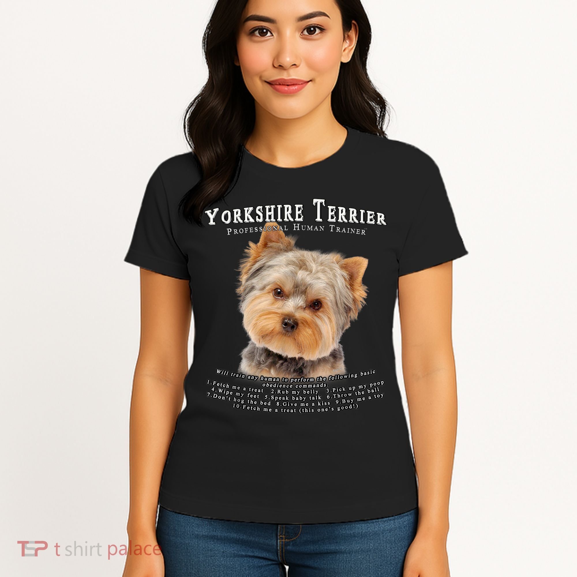 Yorkshire Terrier Yorkie Owner Lover Human Trainer Women's T-Shirt