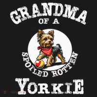 Yorkshire Terrier Yorkie Grandmother Grandma T-Shirt thumb 7