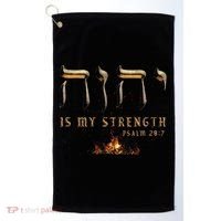 Yhwh Tetragrammaton Yahweh Elohim Hebrew Israelite Golf Towel thumb 0