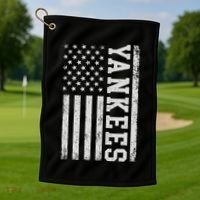 Yankee Us Flag Golf Towel thumb 1