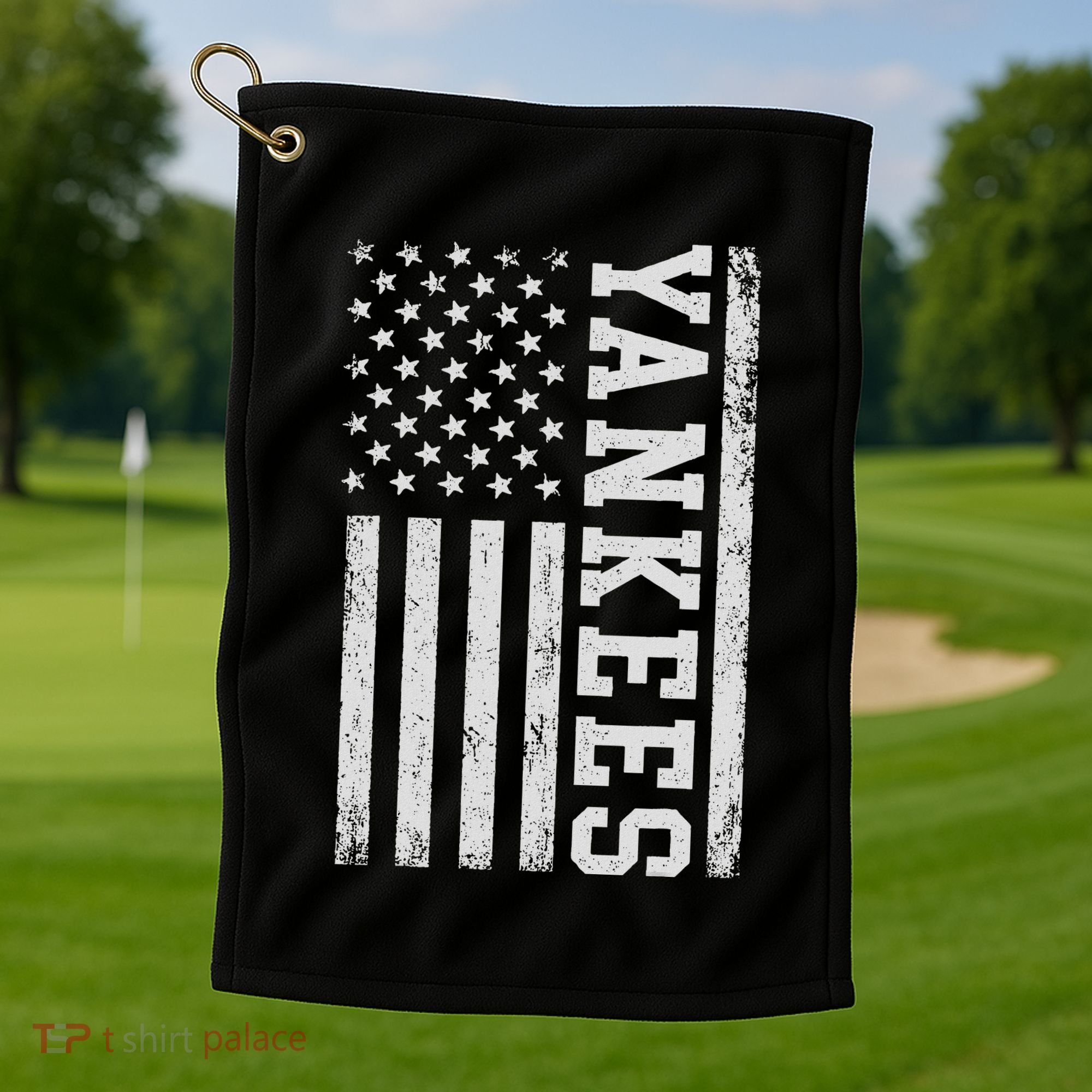Yankee Us Flag Golf Towel