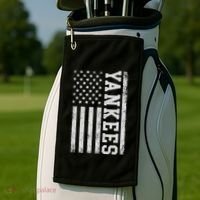 Yankee Us Flag Golf Towel thumb 2