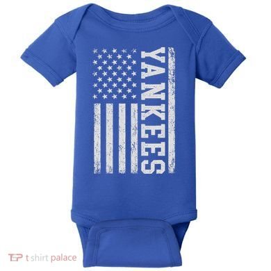 Yankee Us Flag Baby Bodysuit