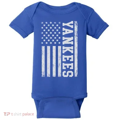 Yankee Us Flag Baby Bodysuit