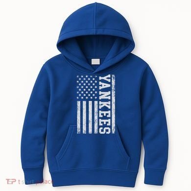 Yankee Us Flag Kids Hoodie
