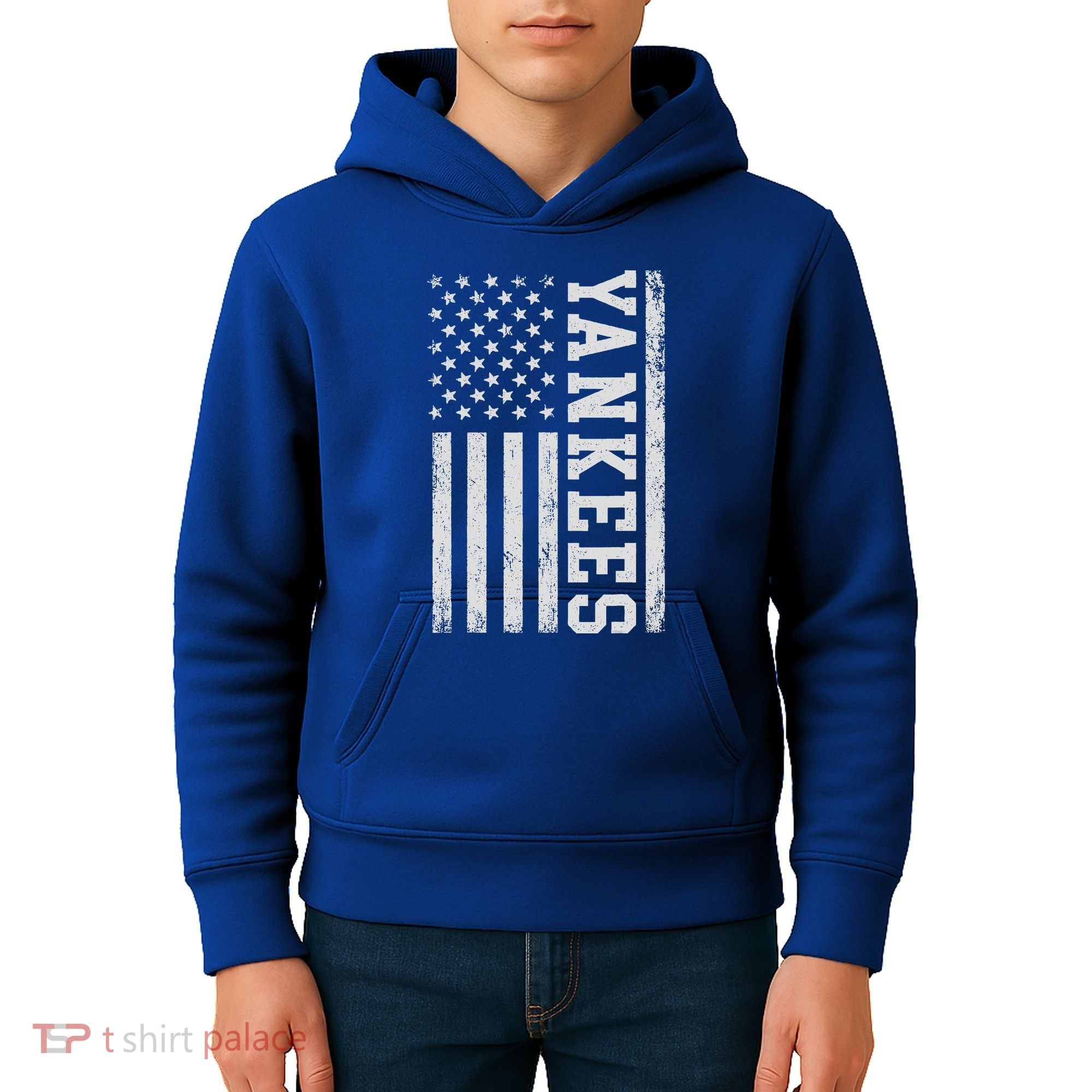 Yankee Us Flag Kids Hoodie