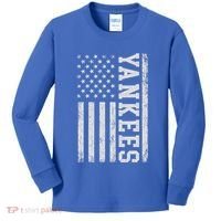 Yankee Us Flag Kids Long Sleeve Shirt thumb 0