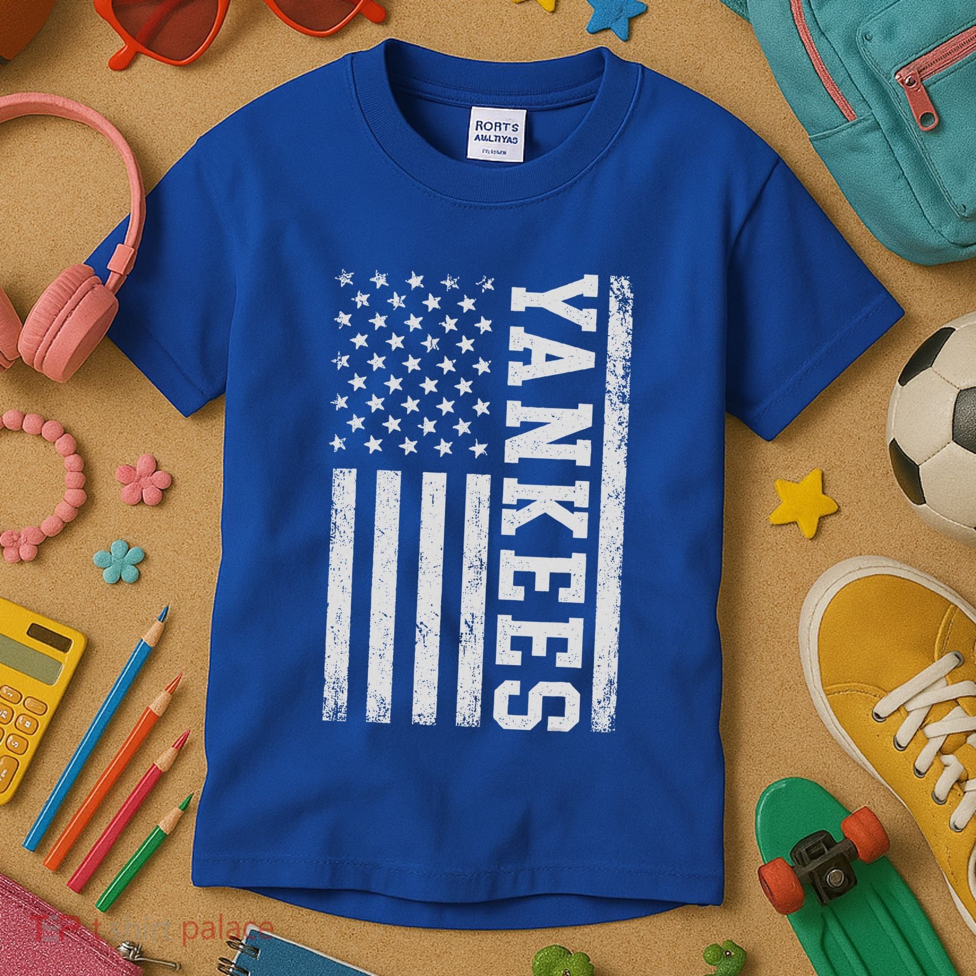 Yankee Us Flag Kids T-Shirt