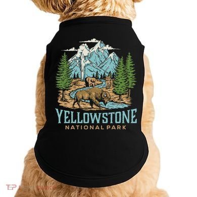 Yellowstone Us National Park Wolf Bison Bear Doggie Tank