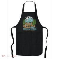 Yellowstone Us National Park Wolf Bison Bear Apron thumb 0