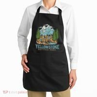 Yellowstone Us National Park Wolf Bison Bear Apron thumb 2