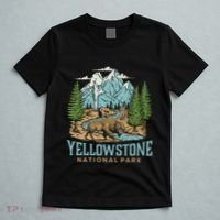 Yellowstone Us National Park Wolf Bison Bear T-Shirt thumb 5