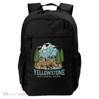 Yellowstone Us National Park Wolf Bison Bear Backpack