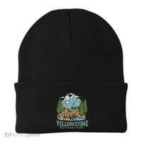 Yellowstone Us National Park Wolf Bison Bear Beanie thumb 0
