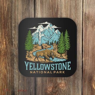 Yellowstone Us National Park Wolf Bison Bear Coaster