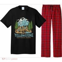 Yellowstone Us National Park Wolf Bison Bear Pajama Set thumb 0