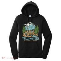 Yellowstone Us National Park Wolf Bison Bear Women's Hoodie thumb 0