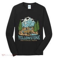 Yellowstone Us National Park Wolf Bison Bear Tall Long Sleeve Shirt thumb 0