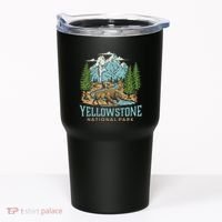 Yellowstone Us National Park Wolf Bison Bear Tumbler thumb 0