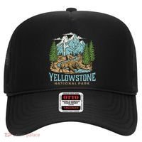 Yellowstone Us National Park Wolf Bison Bear Hat thumb 0