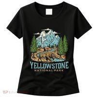 Yellowstone Us National Park Wolf Bison Bear Women's T-Shirt thumb 0
