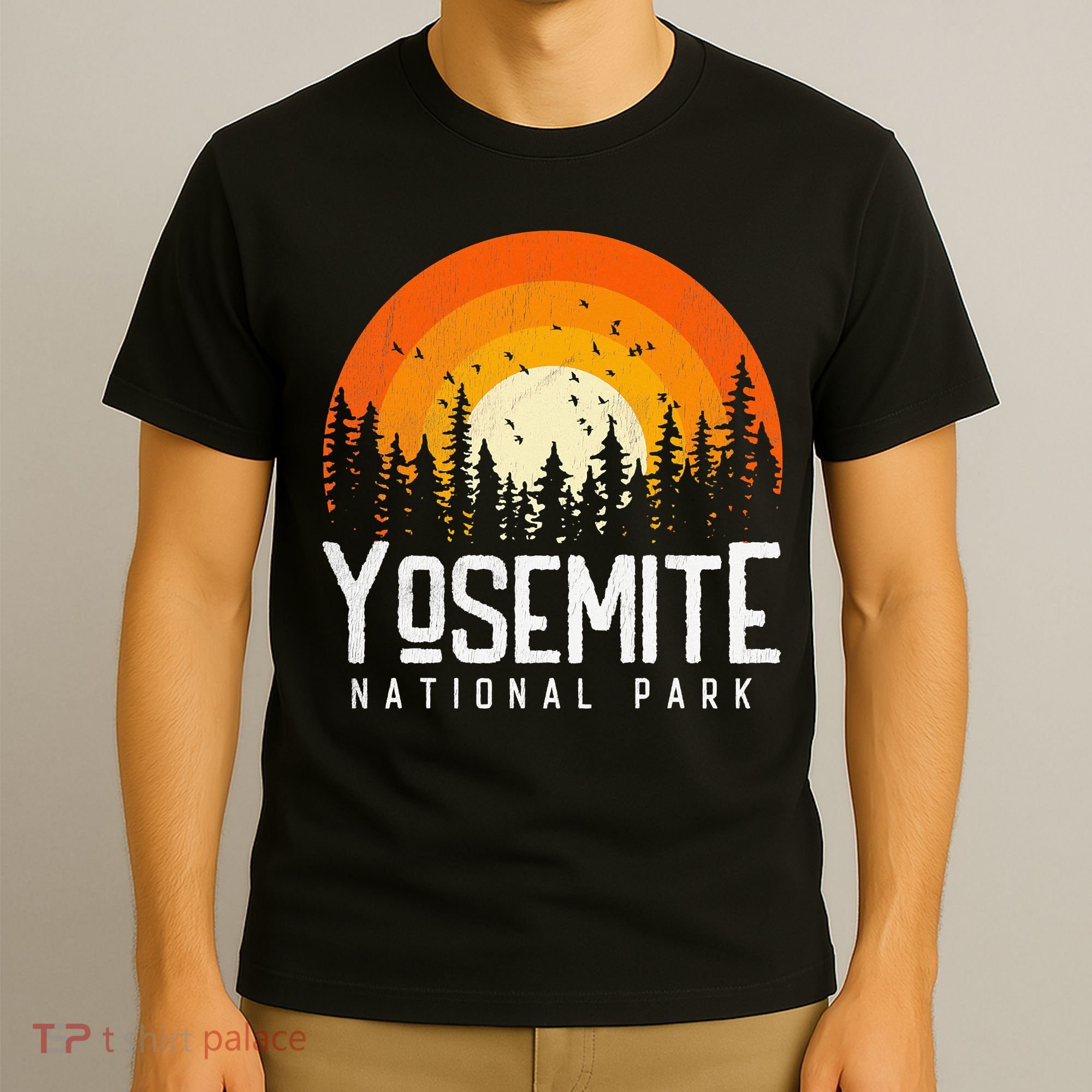 Yosemite US National Park Retro Style Vintage 70s 80s T-Shirt