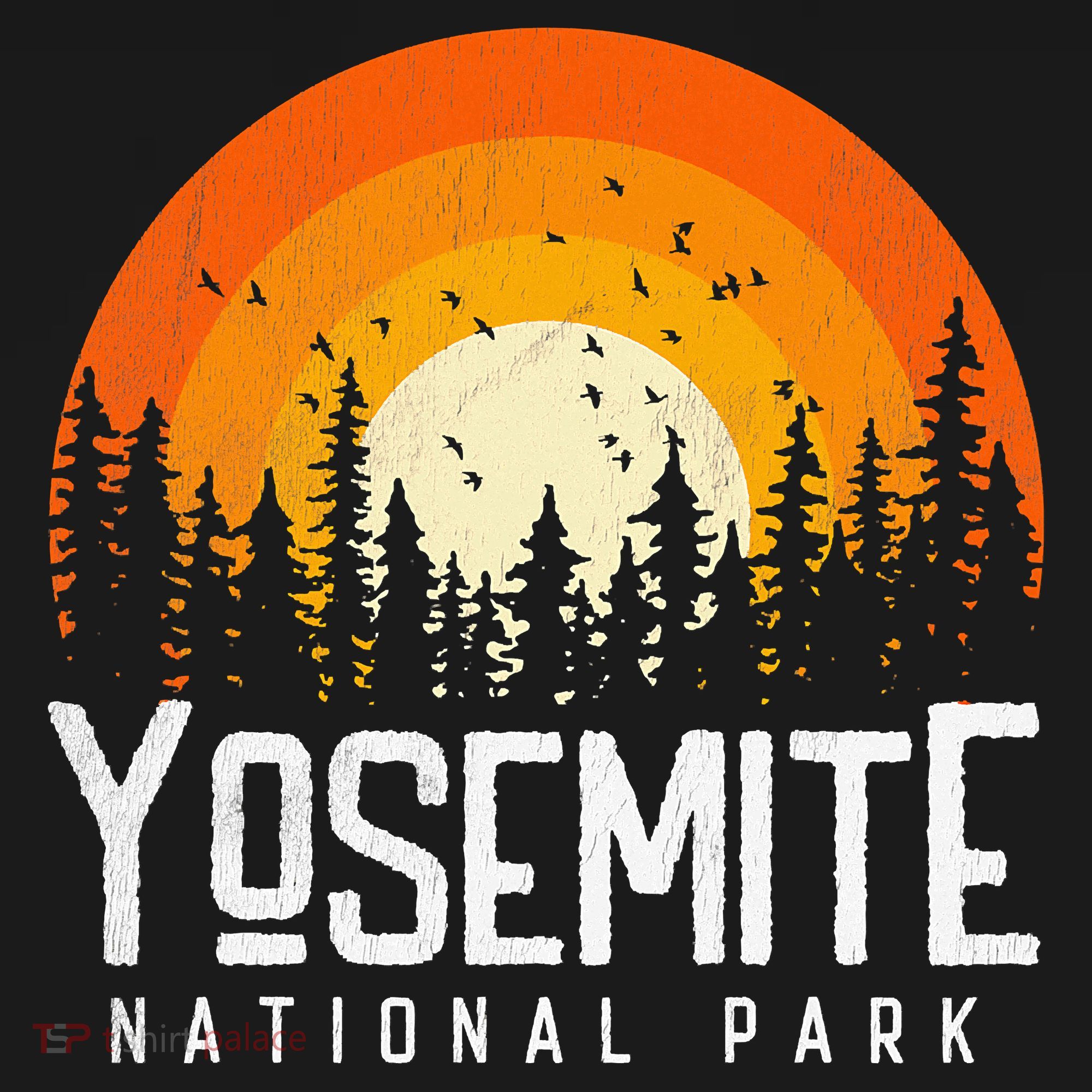 Yosemite US National Park Retro Style Vintage 70s 80s T-Shirt
