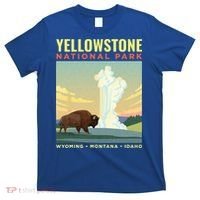 Yellowstone US National Park Bison Vintage Gift T-Shirt thumb 0