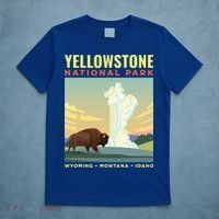 Yellowstone US National Park Bison Vintage Gift T-Shirt thumb 5
