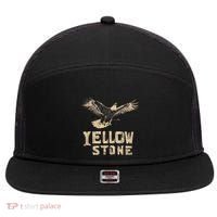 Yellowstone Us National Park 7 Panel Mesh Trucker Snapback Hat thumb 0