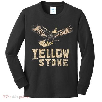 Yellowstone Us National Park Kids Long Sleeve Shirt
