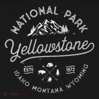 Yellowstone Us National Park Bison Buffalo Long Sleeve Shirt thumb 2