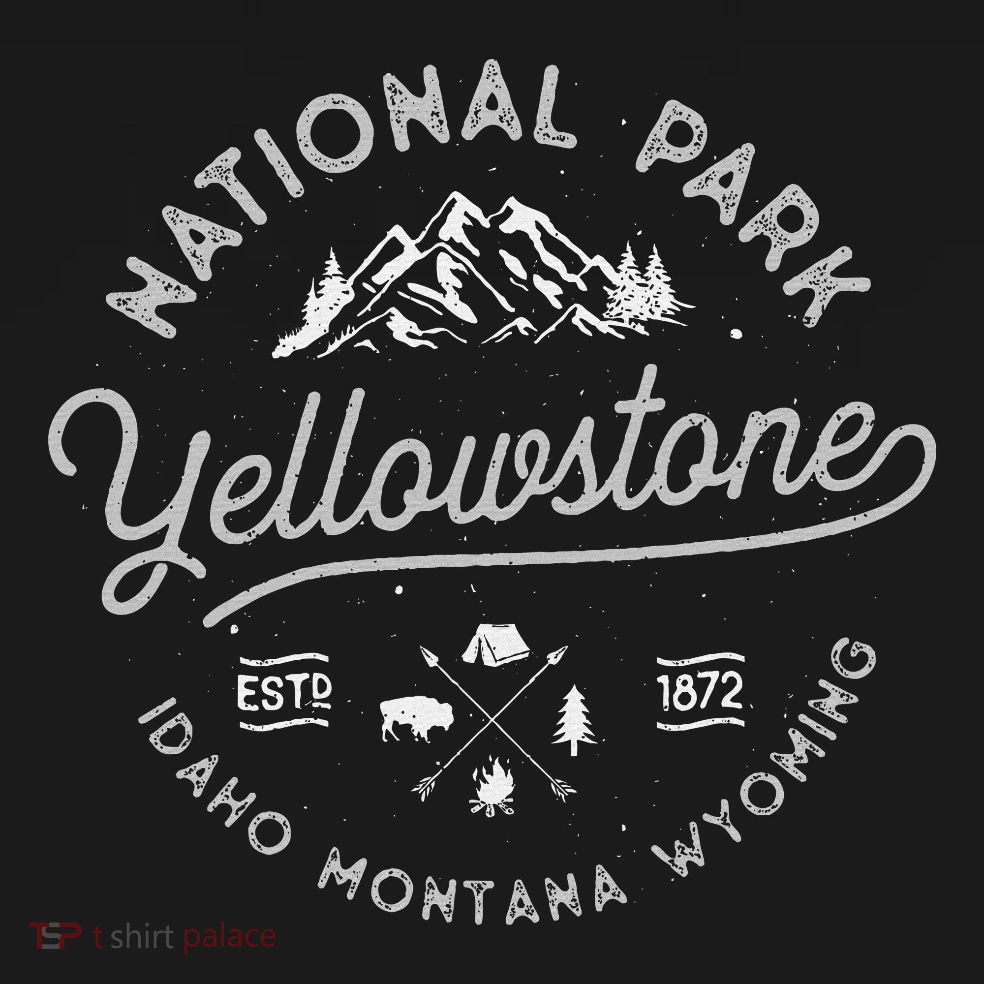 Yellowstone Us National Park Bison Buffalo Long Sleeve Shirt