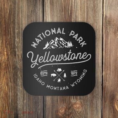 Yellowstone Us National Park Bison Buffalo Coaster