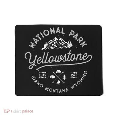 Yellowstone Us National Park Bison Buffalo Mousepad