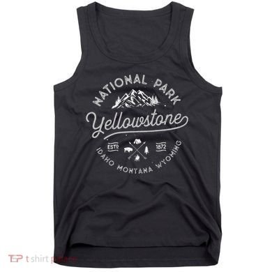 Yellowstone Us National Park Bison Buffalo Tank Top