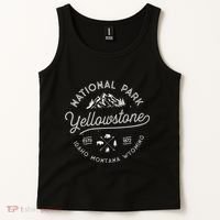 Yellowstone Us National Park Bison Buffalo Tank Top thumb 2