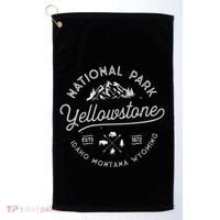 Yellowstone Us National Park Bison Buffalo Golf Towel thumb 0