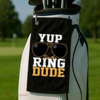 Yup I'm The Ring Dude Golf Towel thumb 2
