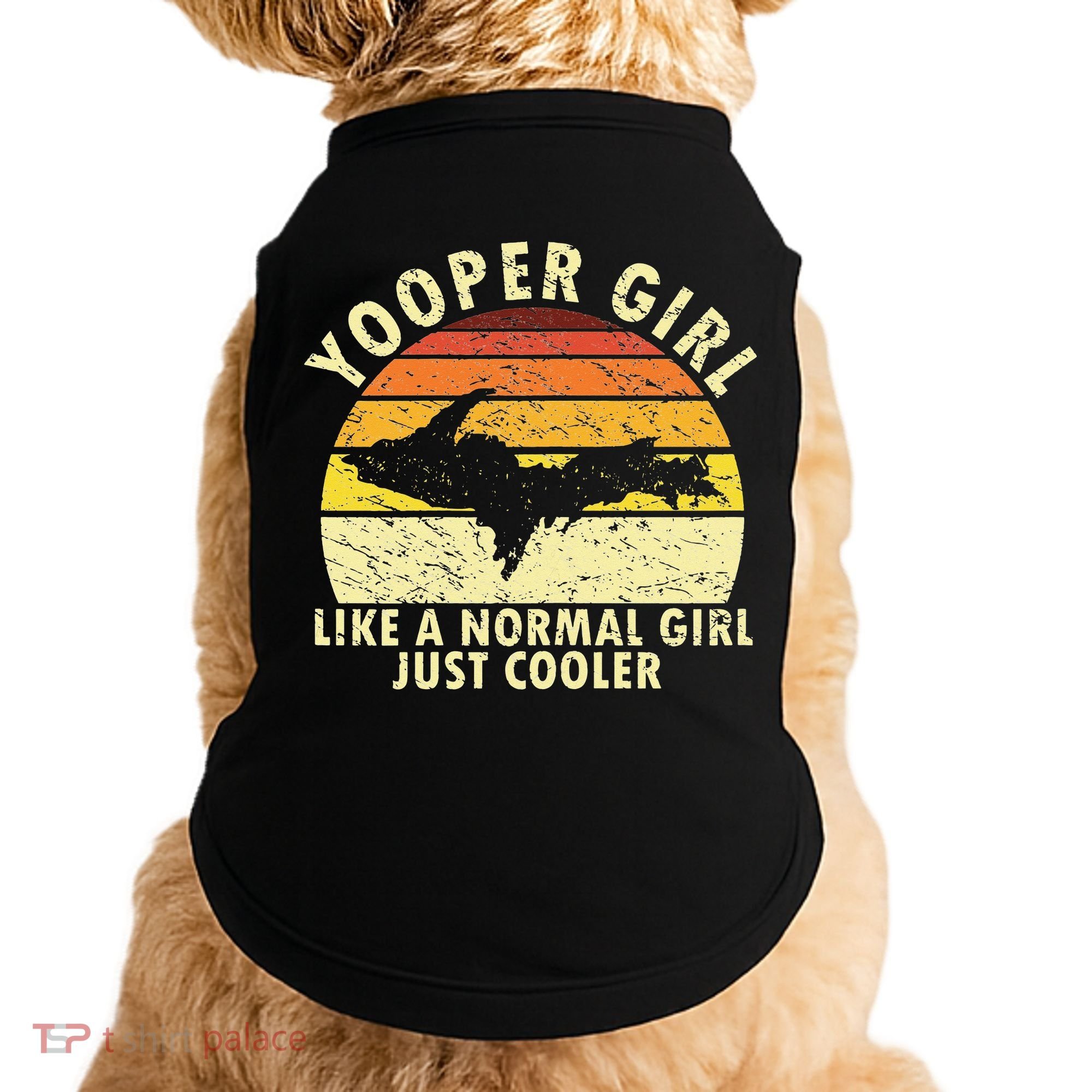 Yooper Upper Peninsula Retro Upper Michigan Doggie Tank