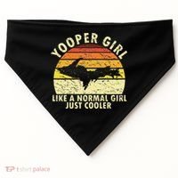Yooper Upper Peninsula Retro Upper Michigan USA-Made Doggie Bandana thumb 0