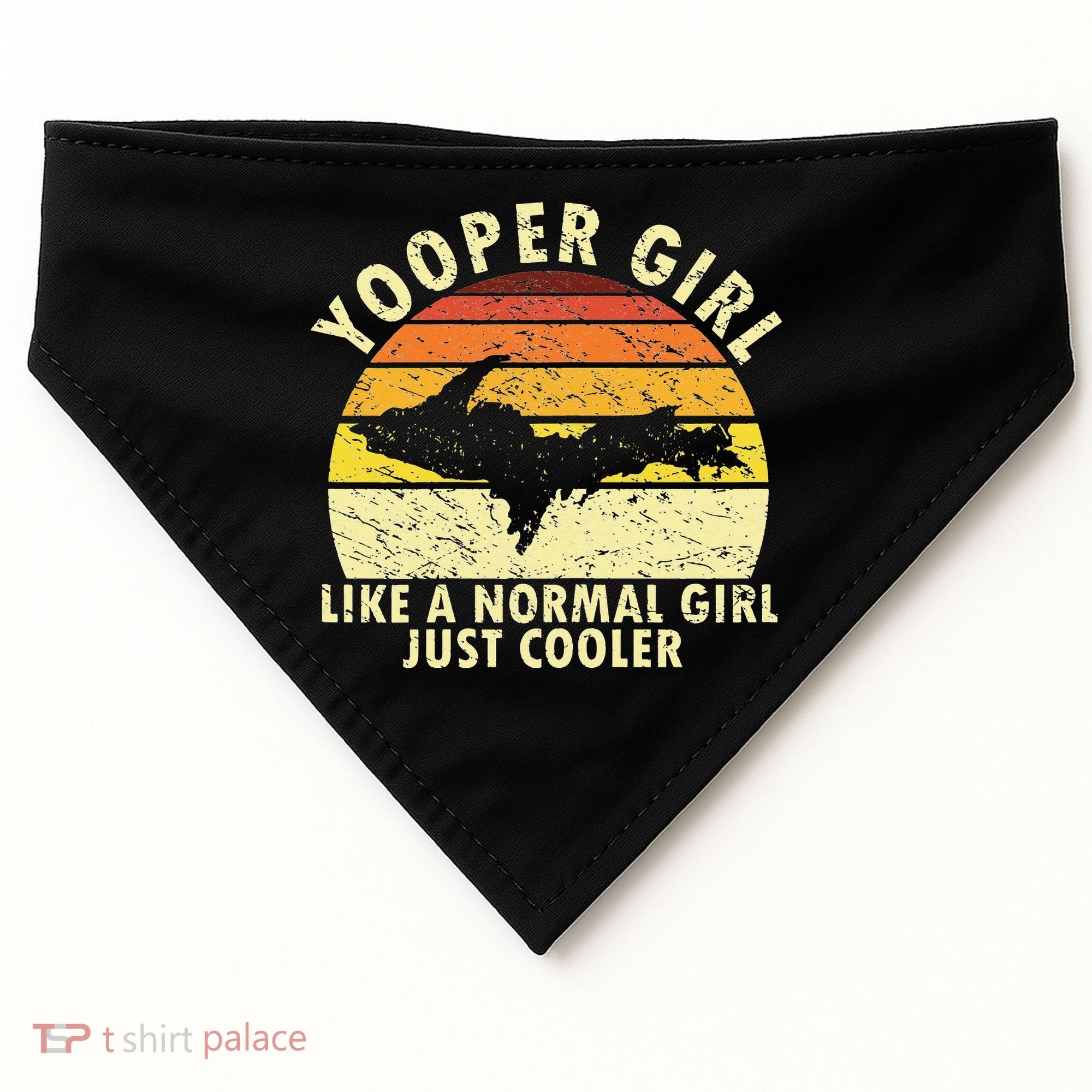 Yooper Upper Peninsula Retro Upper Michigan USA-Made Doggie Bandana