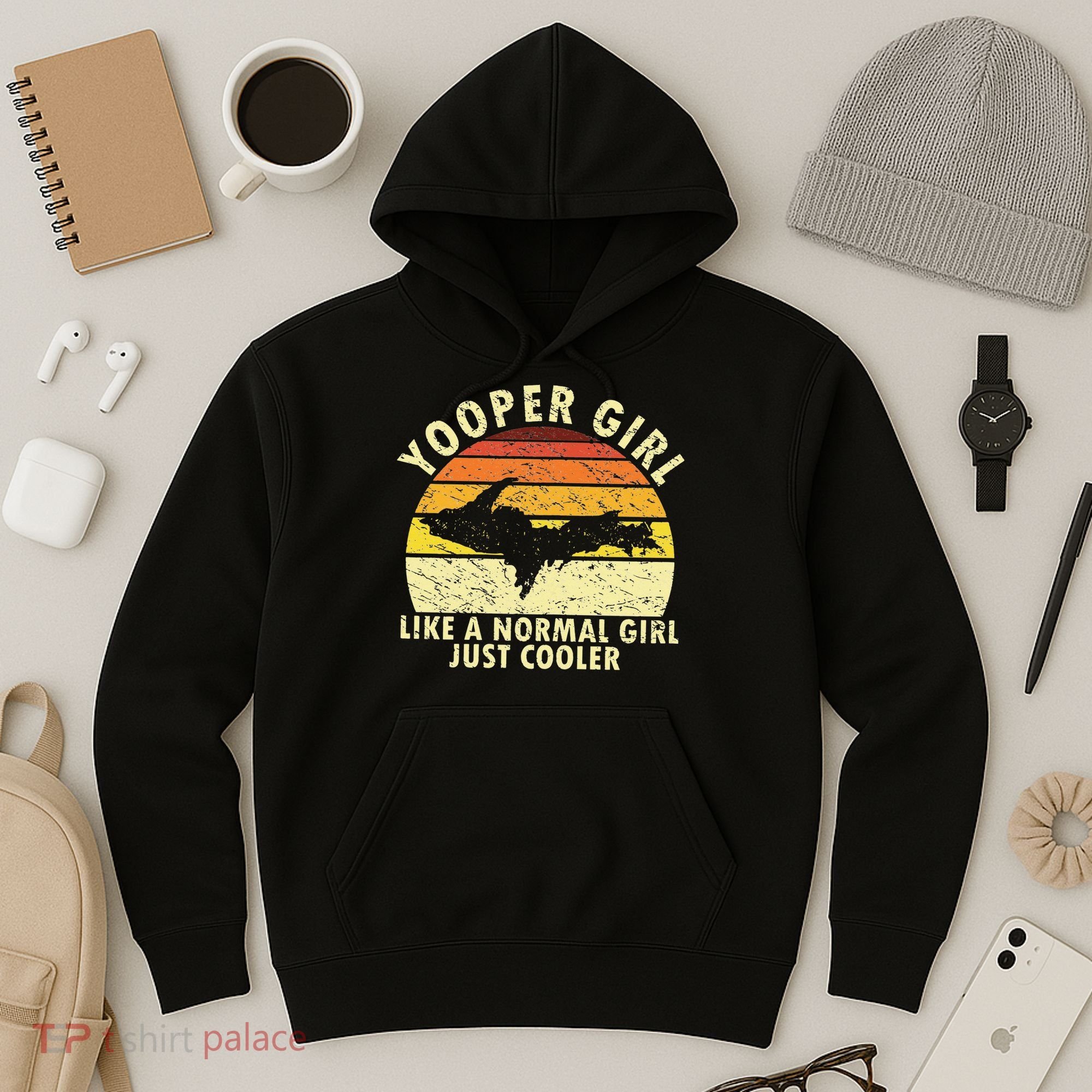 Yooper Upper Peninsula Retro Upper Michigan Hoodie