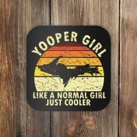 Yooper Upper Peninsula Retro Upper Michigan Coaster thumb 0